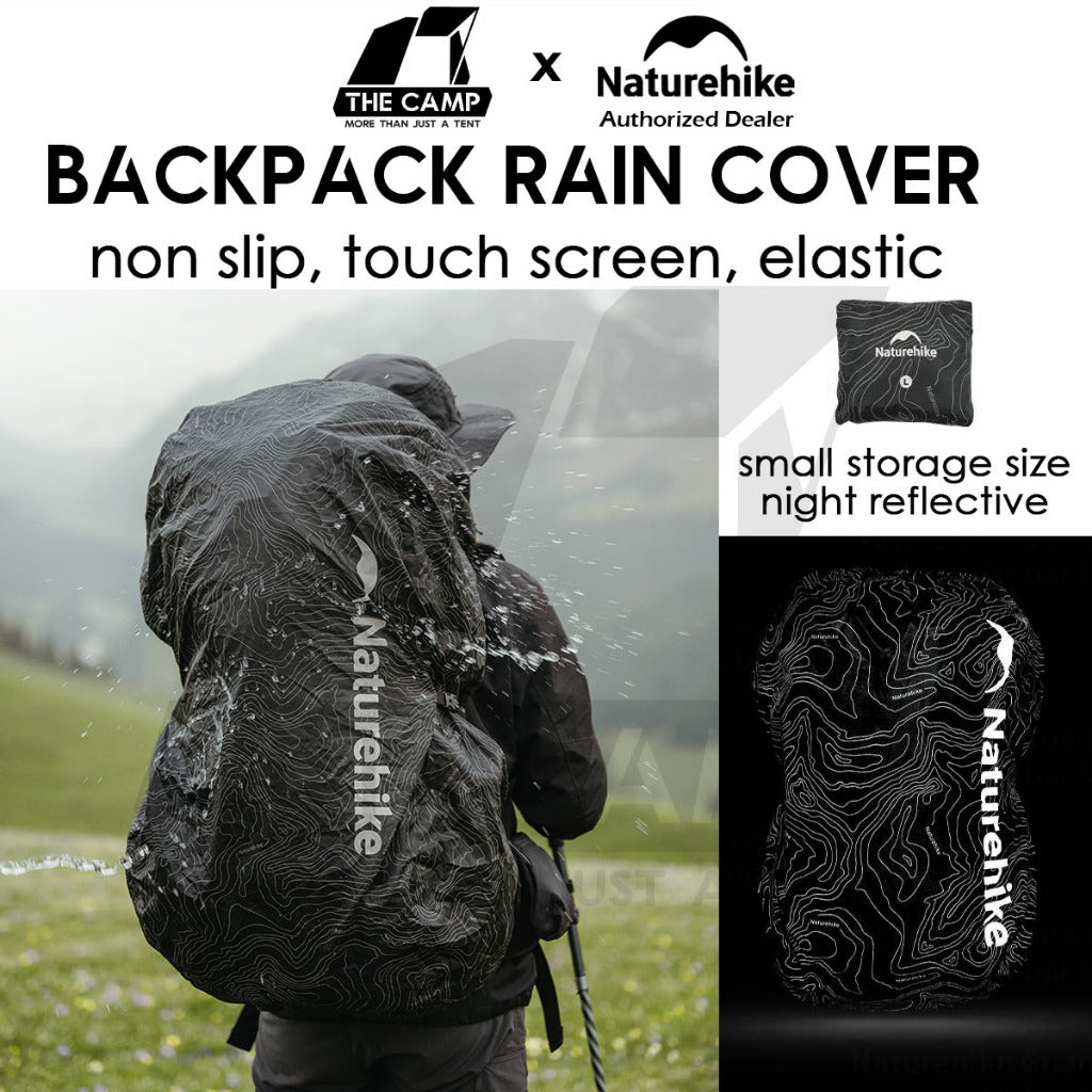 Naturehike Backpack Rain Cover Reflective Stealth 2.0 Waterproof Bag Case Outdoor Hiking Cycling Travel CNK2450PJ010
