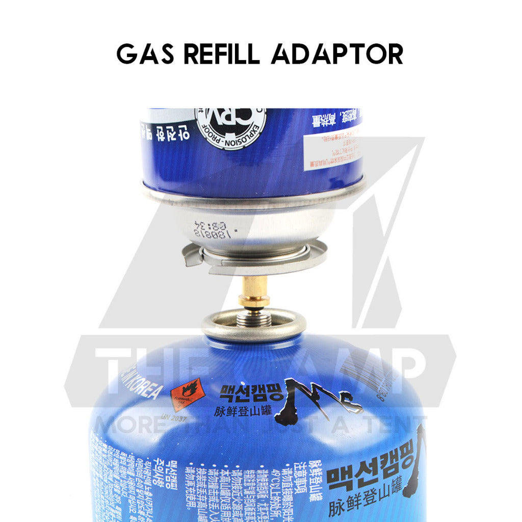 Gas Refill /Bottle Adapter Transfer Nozzle Lighter Adaptor for Outdoor Camping Stove Butane Canister Anti Roll Clip