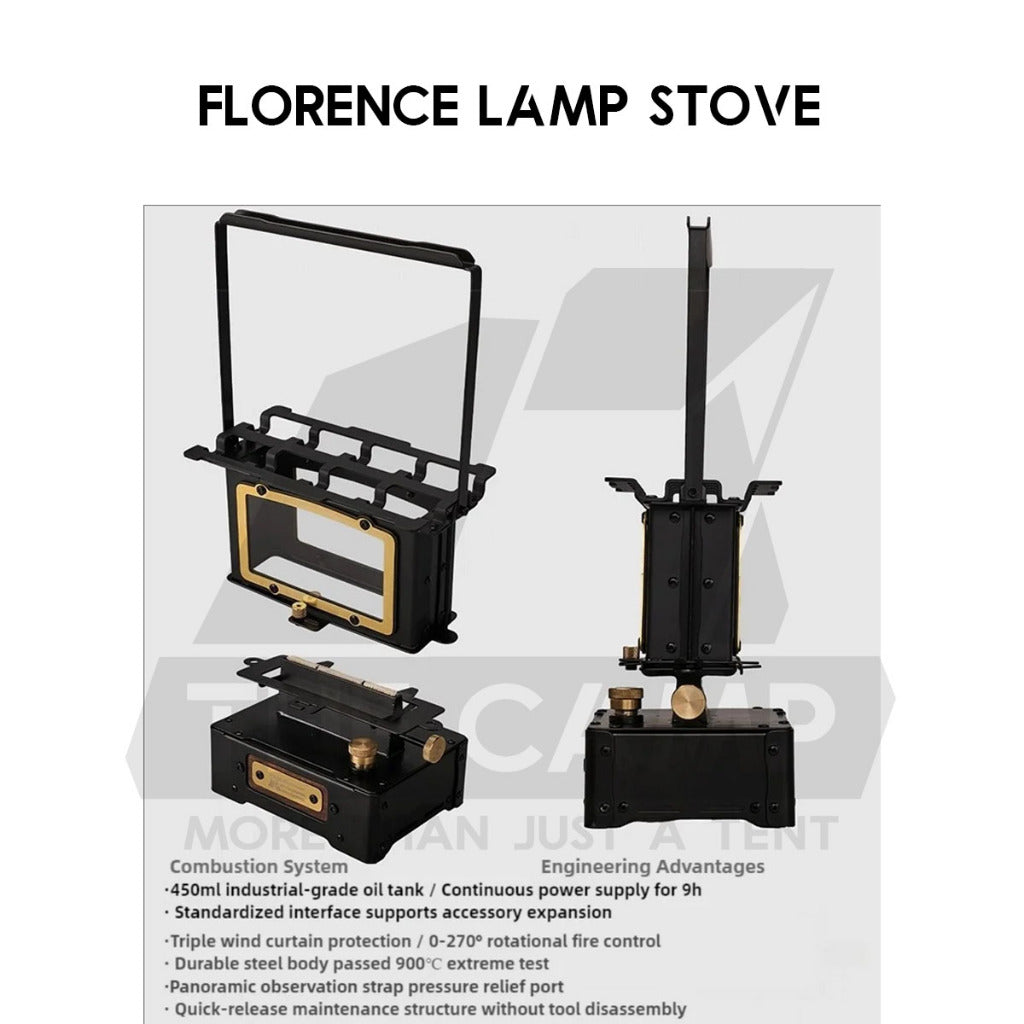 Wellhike SWS Fire Viewing Furnace Fire Dance View Oil Lamp Stove Outdoor Camping Florence Light Firedance