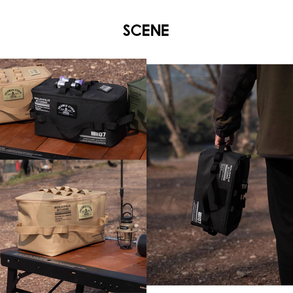 Wellhike SWS Tactical Storage Bag for Kettle Pot Utensil Outdoor Camping Cookware Equipment Stove Organizer Beg