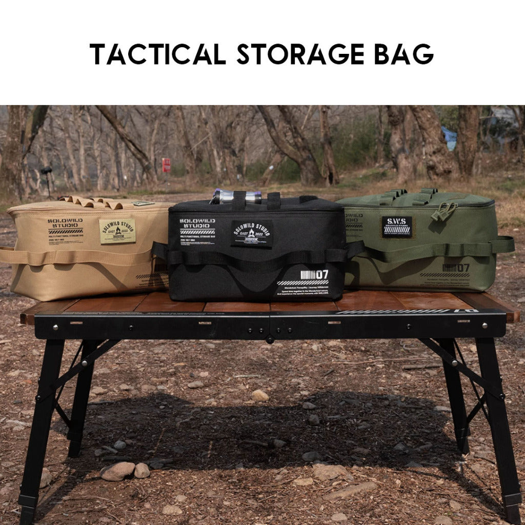 Wellhike SWS Tactical Storage Bag for Kettle Pot Utensil Outdoor Camping Cookware Equipment Stove Organizer Beg