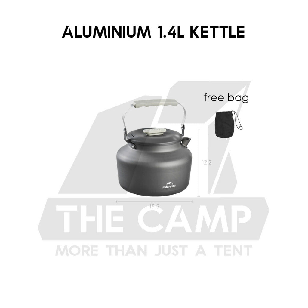 Naturehike Aluminium Cookware Set Cooking Set Pot Set Kettle Pan Pot Camping Outdoor Picnic CNK2450CF010