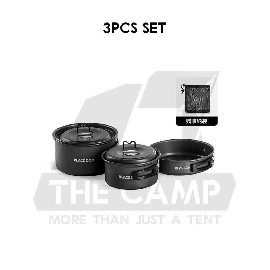 Blackdog Aluminium Pot Set Cookware Cooking Set Kettle Pan Pot Camping Outdoor Picnic CBD2550CF012
