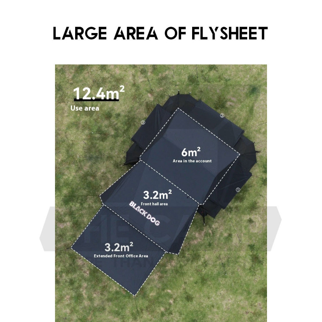 Blackdog Cloud House Auto Tent 6 6.0 Automatic Outdoor Camping PU3000mm Double Layer Khemah CBD2550WS018