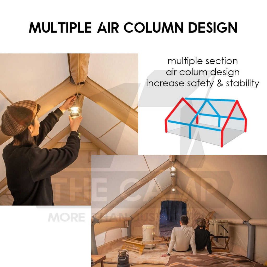 Naturehike Extend Air 12 12.0 Air Tent Inflatable 400 x 300cm Package Outdoor Camping Cotton Khemah Angin