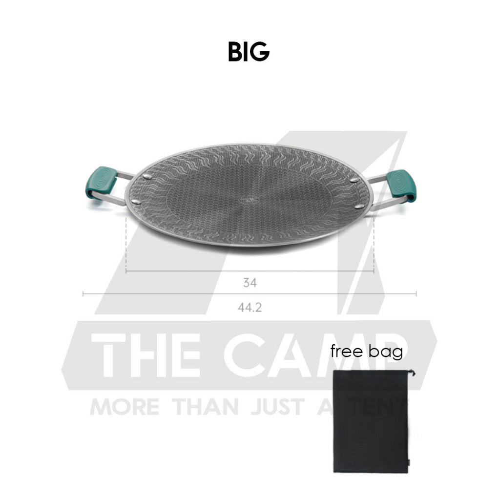 Naturehike Stainless Steel Pan Honeycomb Frying Grill BBQ Pan Non Stick Outdoor Camping Cookware Kuali CNK2550CF011