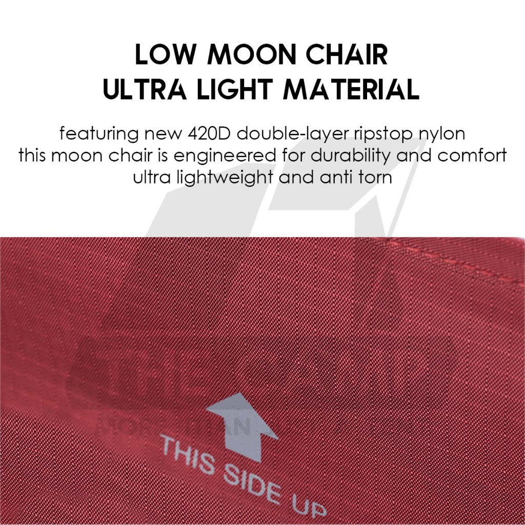 Tillak Moon Chair Low Back High Back 1000D Cordura Foldable Outdoor Camping Compact Size Kerusi Healing