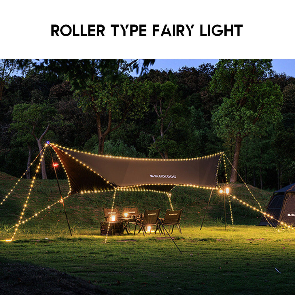 Blackdog LED Roller Fairy Light Fast Pull Bulb Ball String 10m Outdoor Camping Wedding Decoration CBD2450ZM017