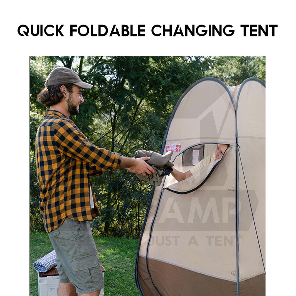 Naturehike Quick Changing Shower Tent Bathroom Portable Toilet Outdoor Camping Flysheet Tarp Peg Rope NH17Z002-P