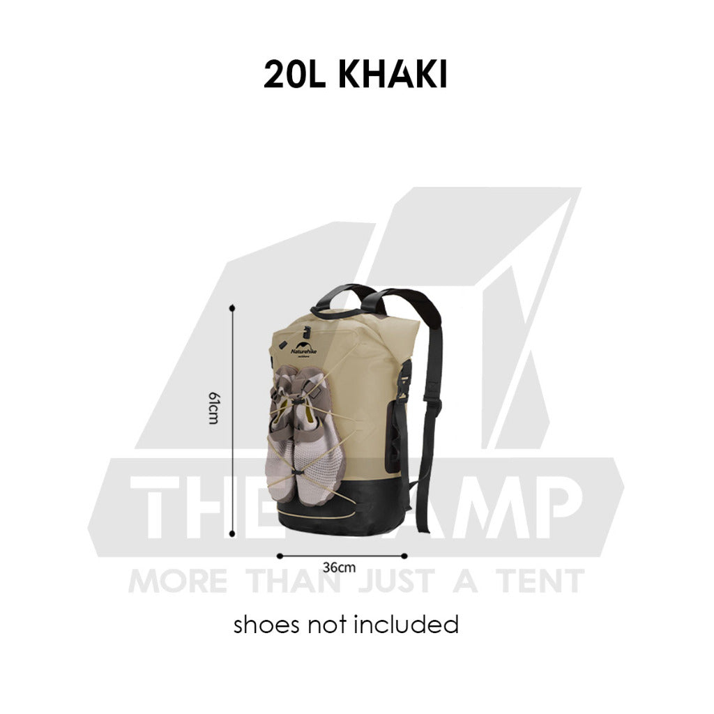 Naturehike Waterproof Backpack 20L 30L 40L Outdoor TPU Dry Wet Separation Storage Bag Ultralight Hiking Beach NH21FSB04