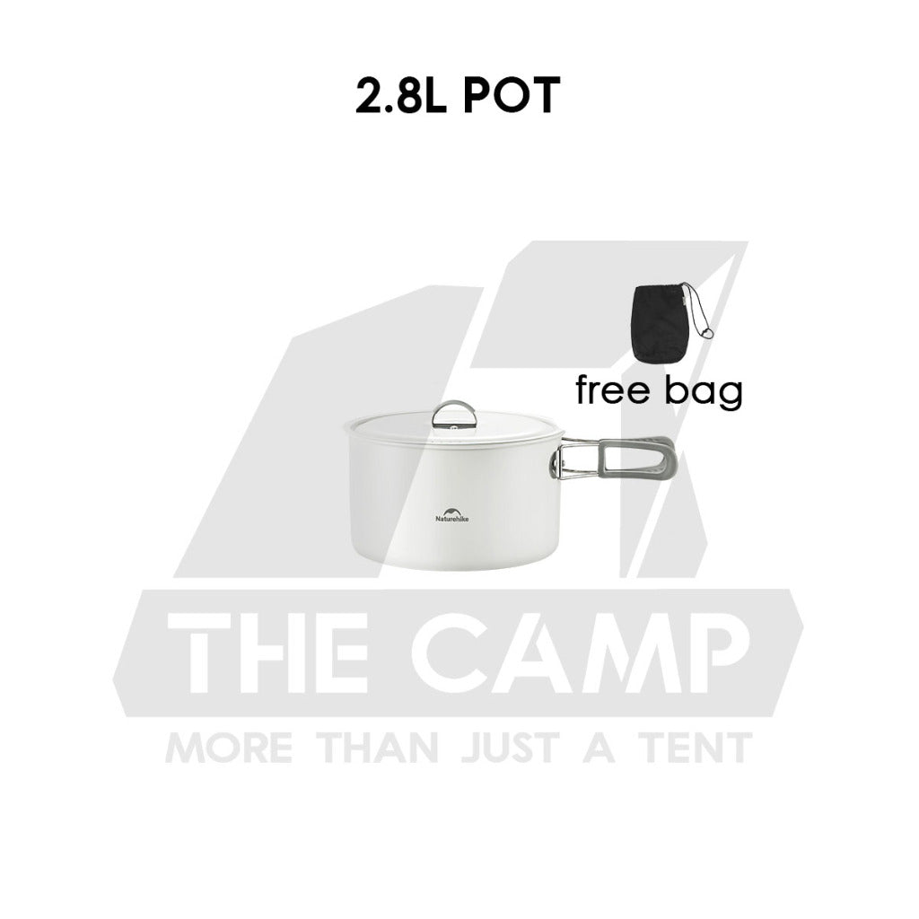 Naturehike Ceramic Cookware Set Non Stick Coating Cooking Set Pot Set Kettle Pan Pot Camping Outdoor Picnic CNK2450CF013