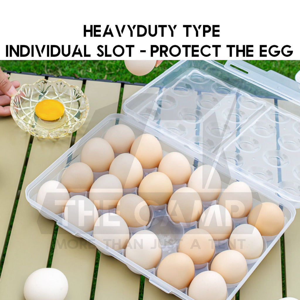 Portable Egg Storage Box Stackable Outdoor Camping Heavy duty 4 6 8 15 Grid Eggs Case Tray Holder Container Kotak Telur