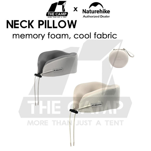 Naturehike Cooling Memory Foam Neck Pillow Travel Neck Support Bantal Leher Kereta Bantal Travel U Shape CNK2450WS019