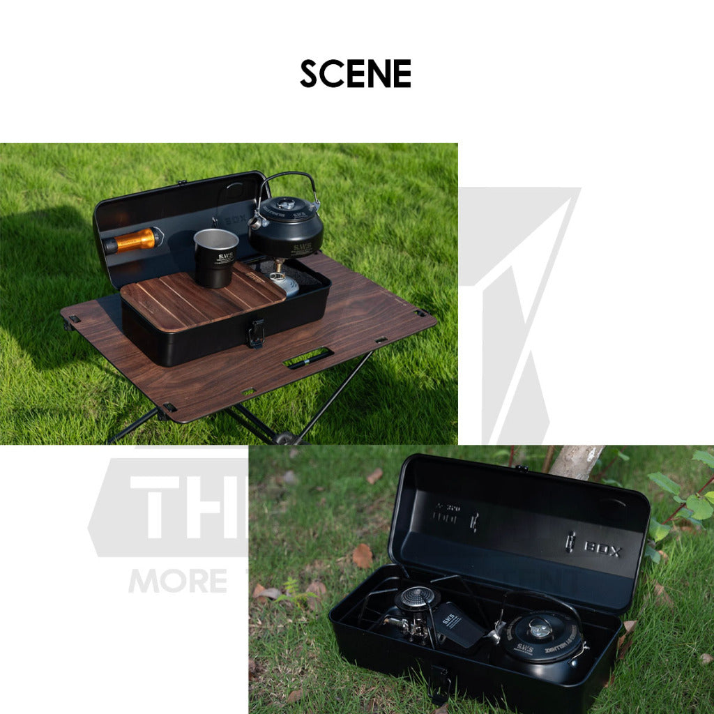 Wellhike SWS Tactical Tool Box Optional PU Handle Wood Plate Inner Bag Kettle Soto Stove Outdoor Camping Storage Case