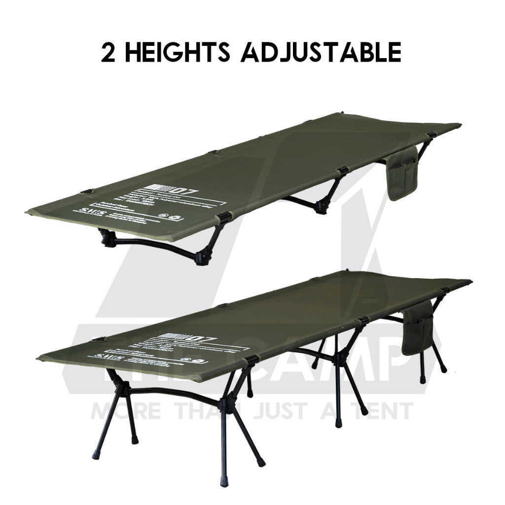 Wellhike SWS Camping Cot Bed Adjustable Height Tactical Stype Foldable Sleeping Mat Outdoor Mattress