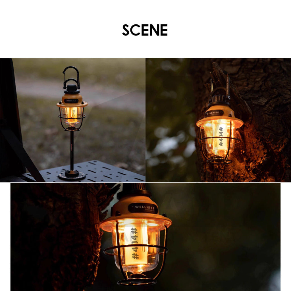 Wellhike SWS Pine Cone Light Retro Lamp Outdoor Camping LED Mini Light Atmosphere Atmospheric Lantern Lampu Khemah