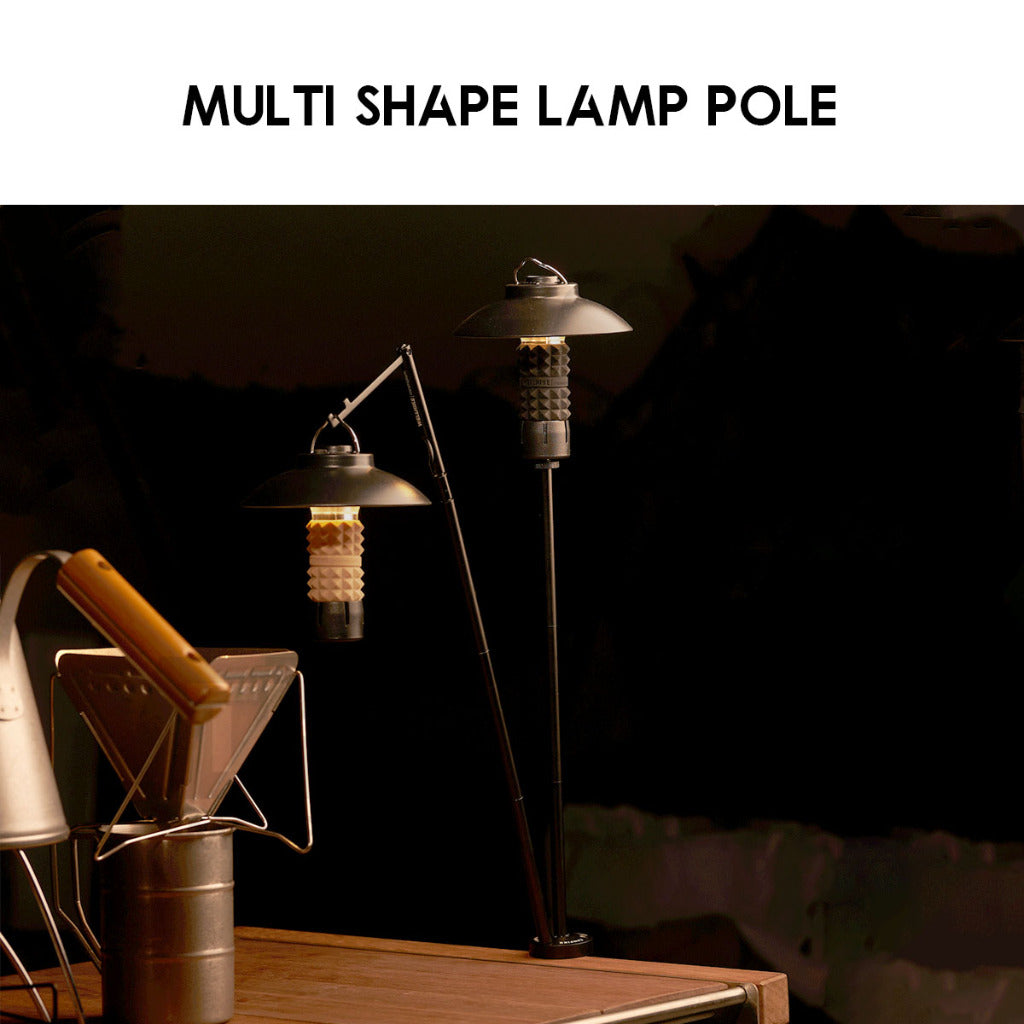 Wellhike SWS Multishape Lamp Pole Customizable Design Tactical Outdoor Camping Adjustable Height Table Light Stand