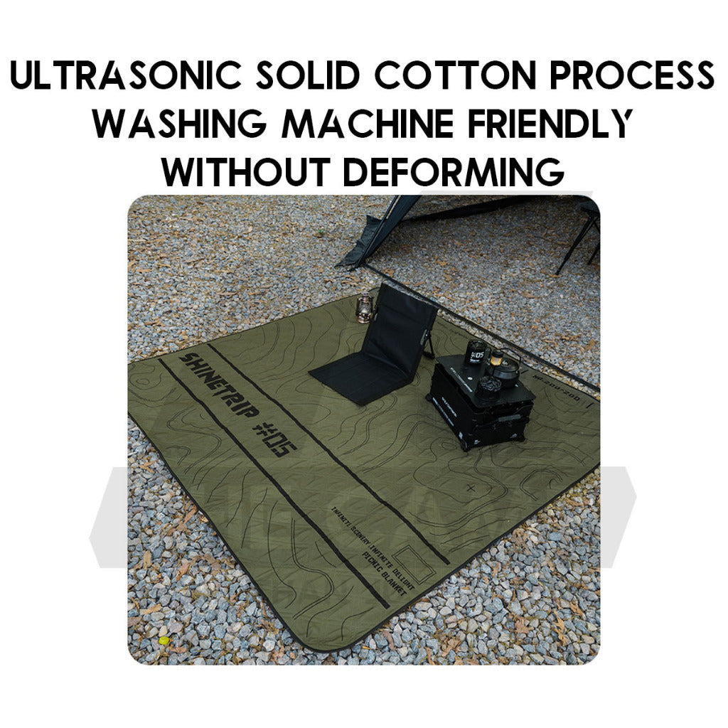 Shinetrip Ultrasonic Carpet Mat Tactical Style Portable Waterproof Floor Mat Outdoor Camping Picnic Tent Groundsheet
