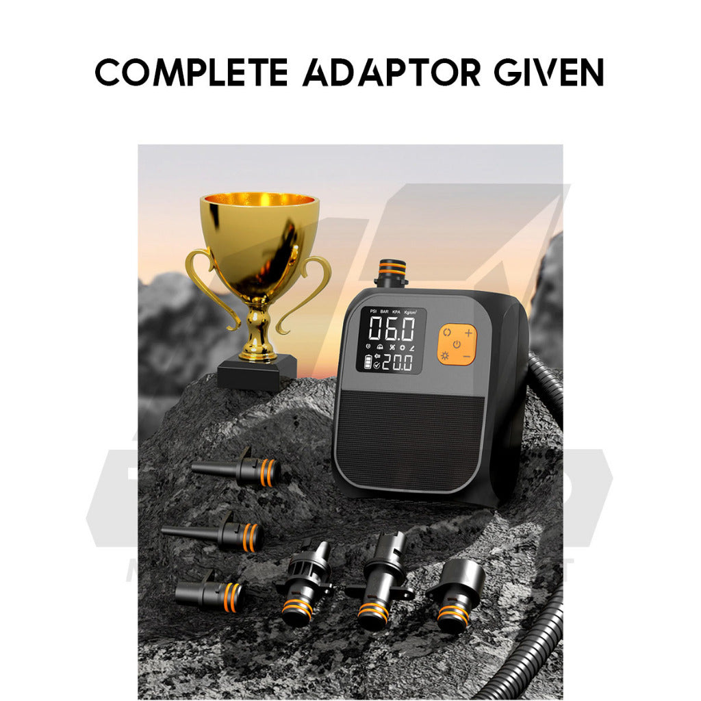Air Pump for Air Tent SUP Board Air Bed 20PSI 8000mah Portable Electric Car Ciggy Plug