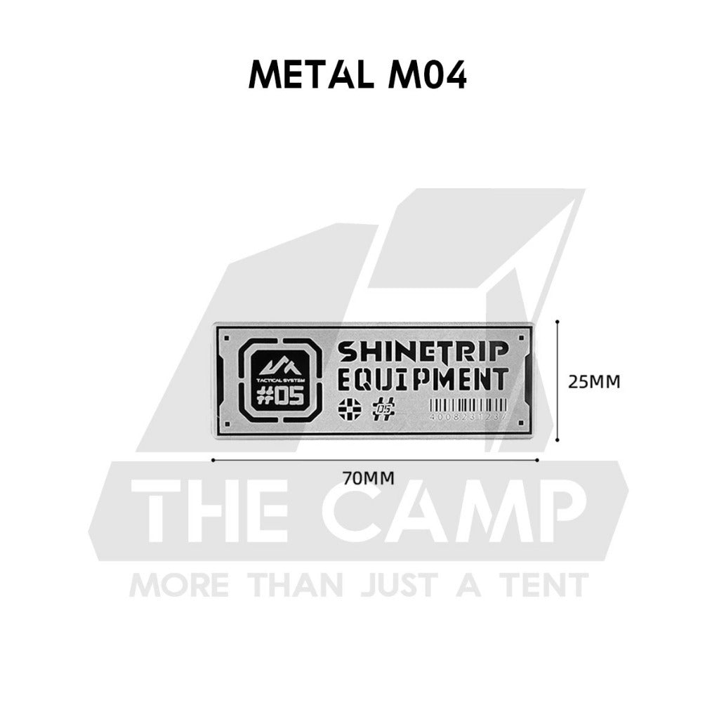 Shinetrip ST05 Tactical Velcro Patch Nylon Metal Military Badge Sticker Outdoor Camping Gas Cover Sleeve Chair Table Bag