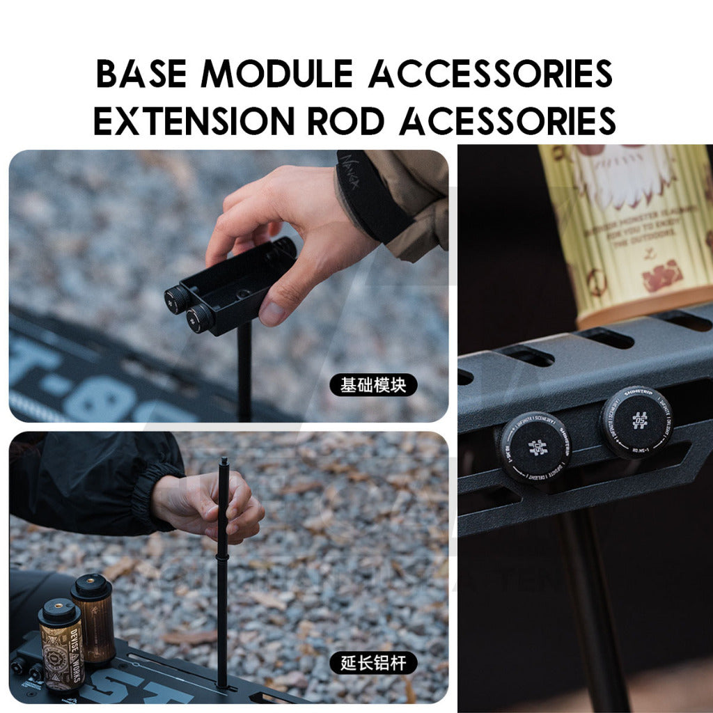 Shinetrip Star Bridge Light Rack Tactical Table Rack for 19 Light 38 Explore Goal Zero Lampu Outdoor Camping Tripod