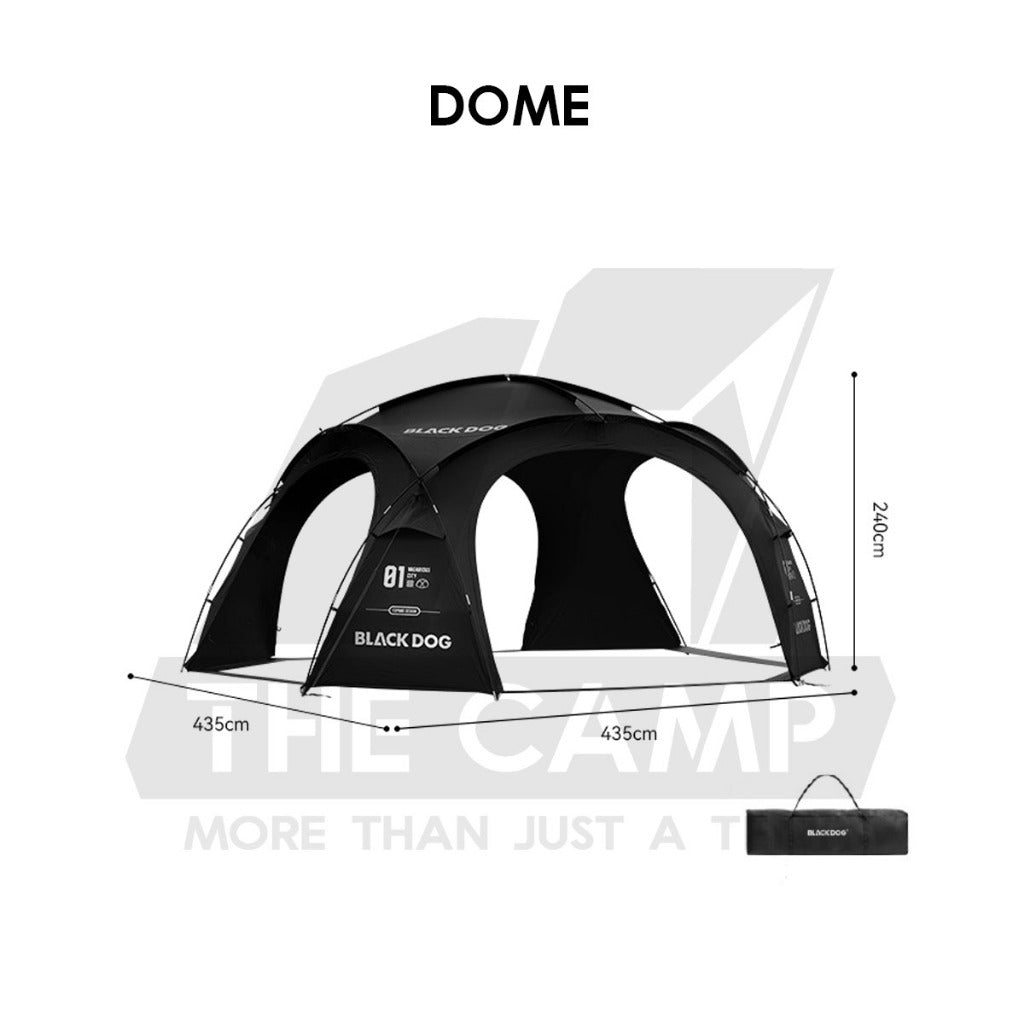 Blackdog Manual Dome Shelter with optional Tent Flysheet Car Connector Groundsheet Door Cloth Mesh CBD2550WS010