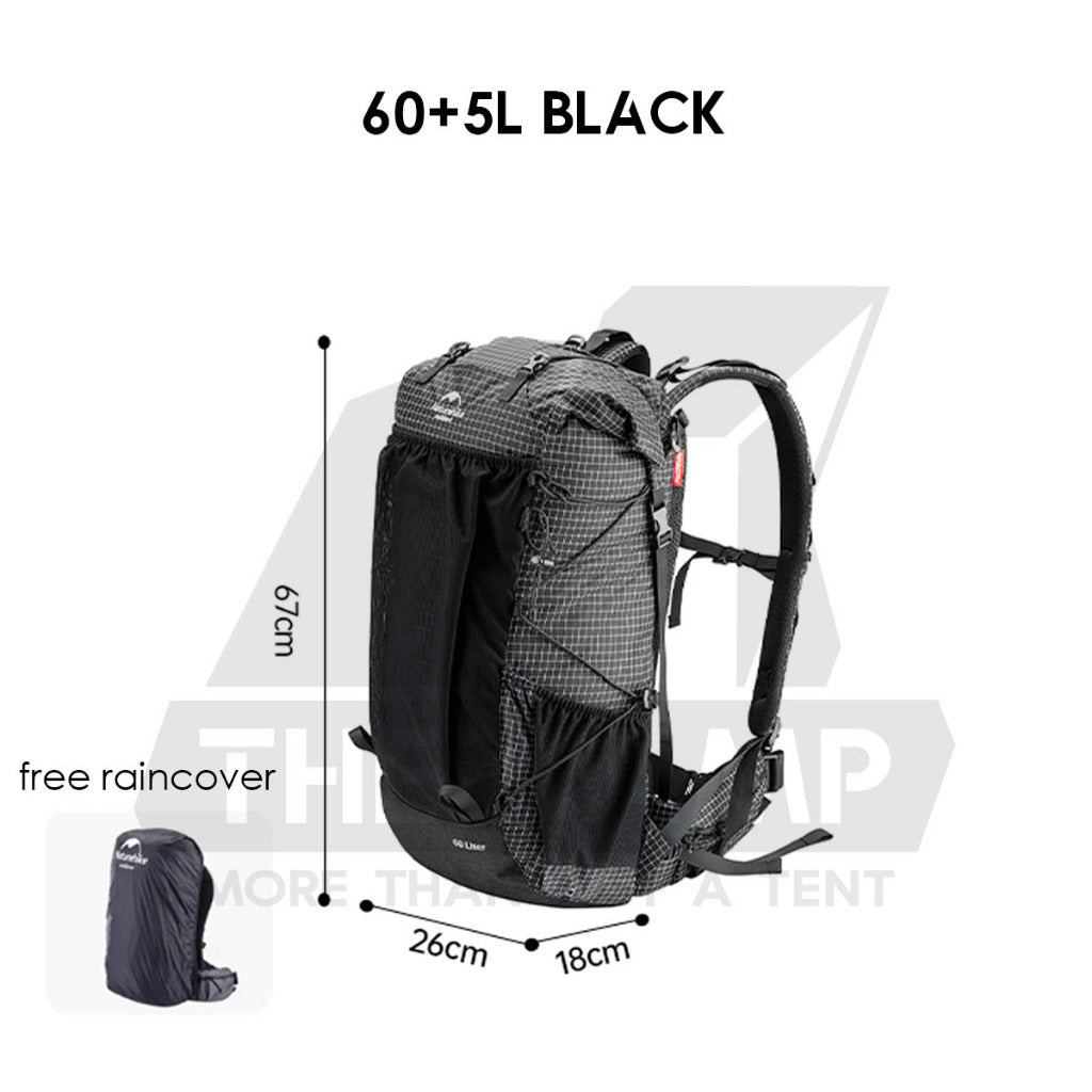 Naturehike Hiking Backpack Bag 40L+5L 60L+5L 70L+5L Climbing Waterproof with Rain Cover NH70B070-B NH19BP095 NH20BB113