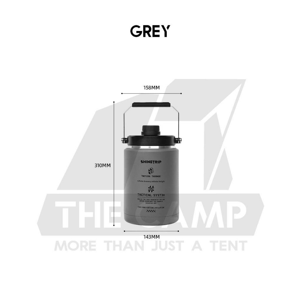 Shinetrip 2L Thermos Bottle 48 Hours Cooling 304 Stainless Steel Portable Outdoor Camping Travel Ice Bucket Case