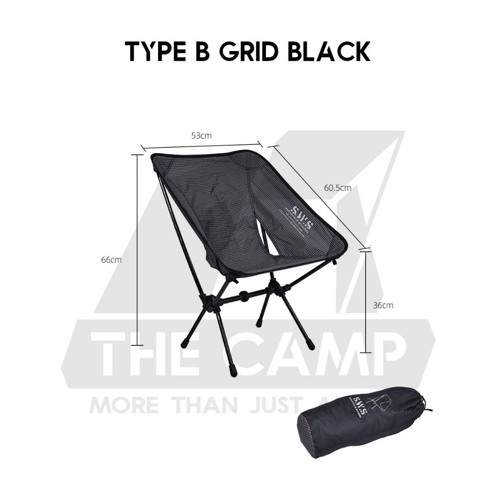Wellhike SWS Moon Chair Foldable Outdoor Camping Compact Size Optional Sun Shade Kerusi Healing