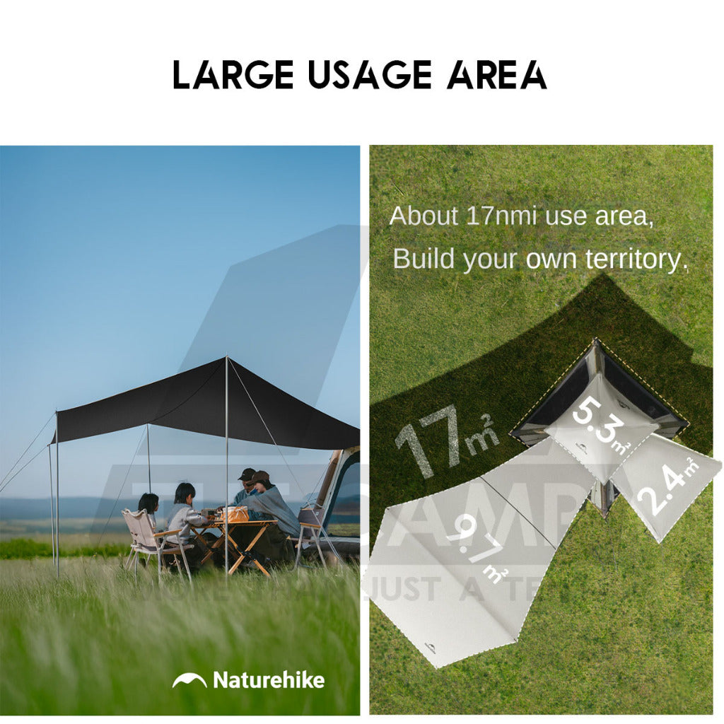 Naturehike Ango Air Pro Air Tent Built in Air Pump With Extended Flysheet 4 pax Outdoor Camping Khemah CNK2550WS017