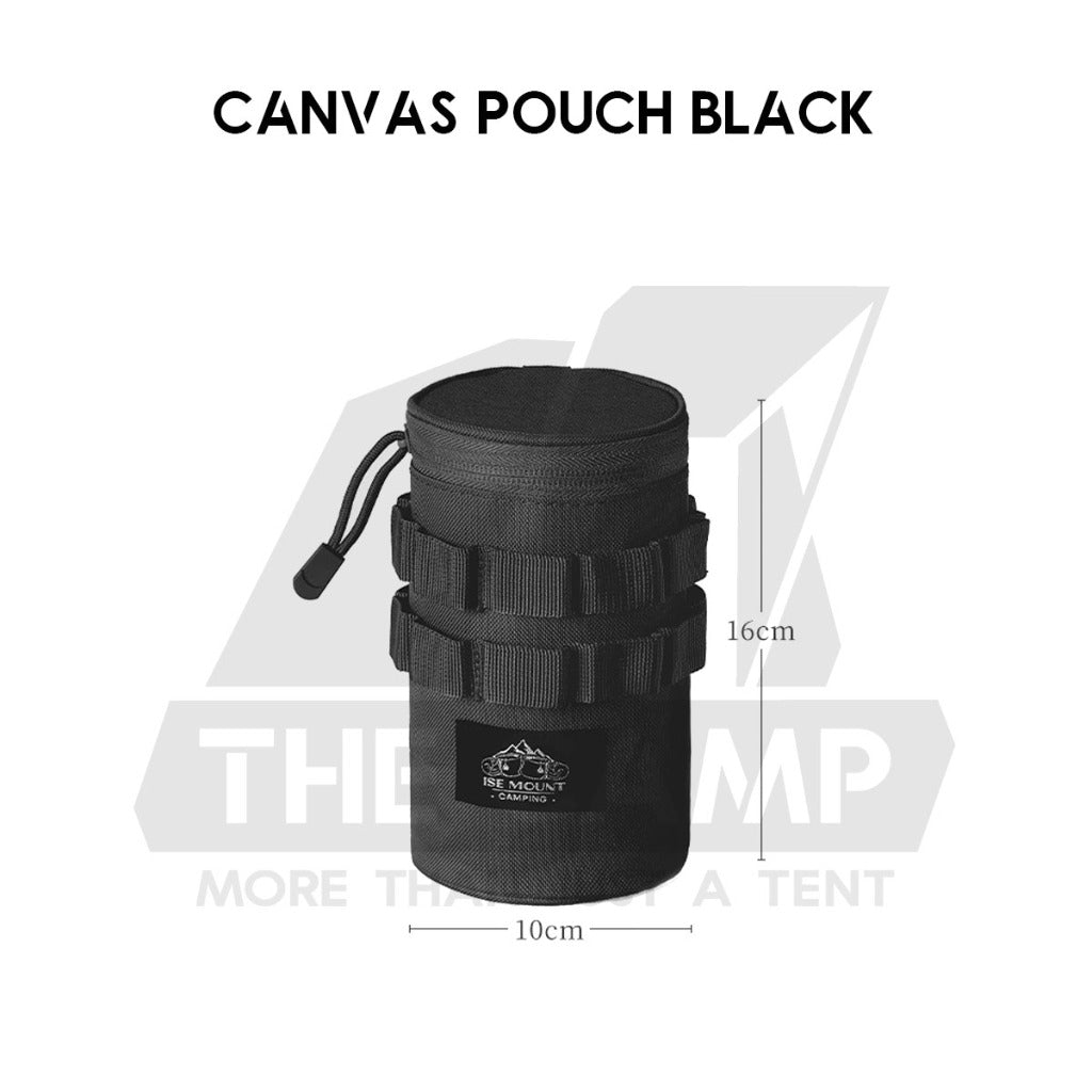 Shinetrip / Ise Mount Portable 4PCS Set / Single Stainless Steel Cup Lid Straw Pouch Storage Bag Camping Outdoor Black