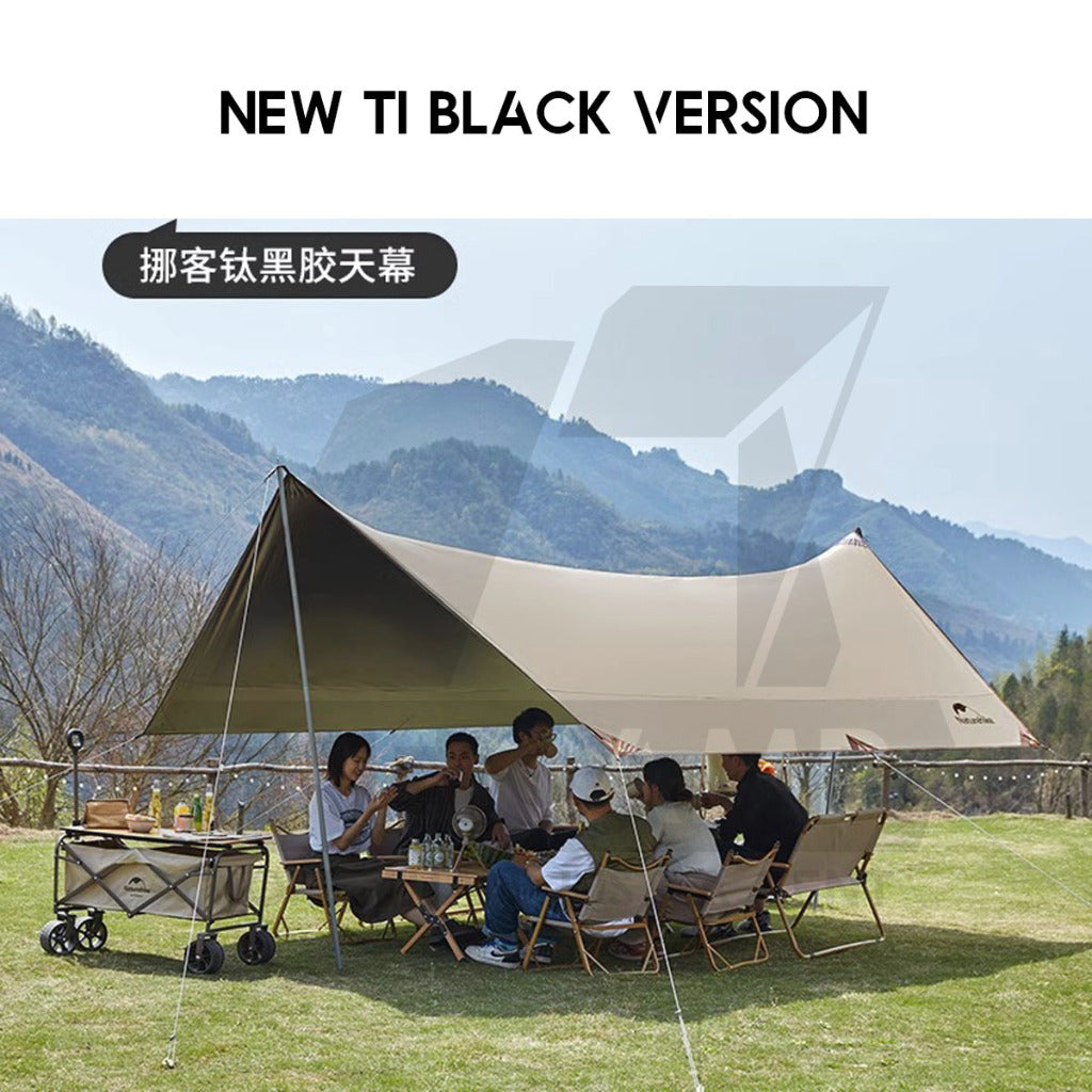 Naturehike Girder Shelter Tarp Flysheet UPF 12500+ PU5000mm Outdoor Camping Canopy Tent Awning Beach Sun Tent NH20TM006