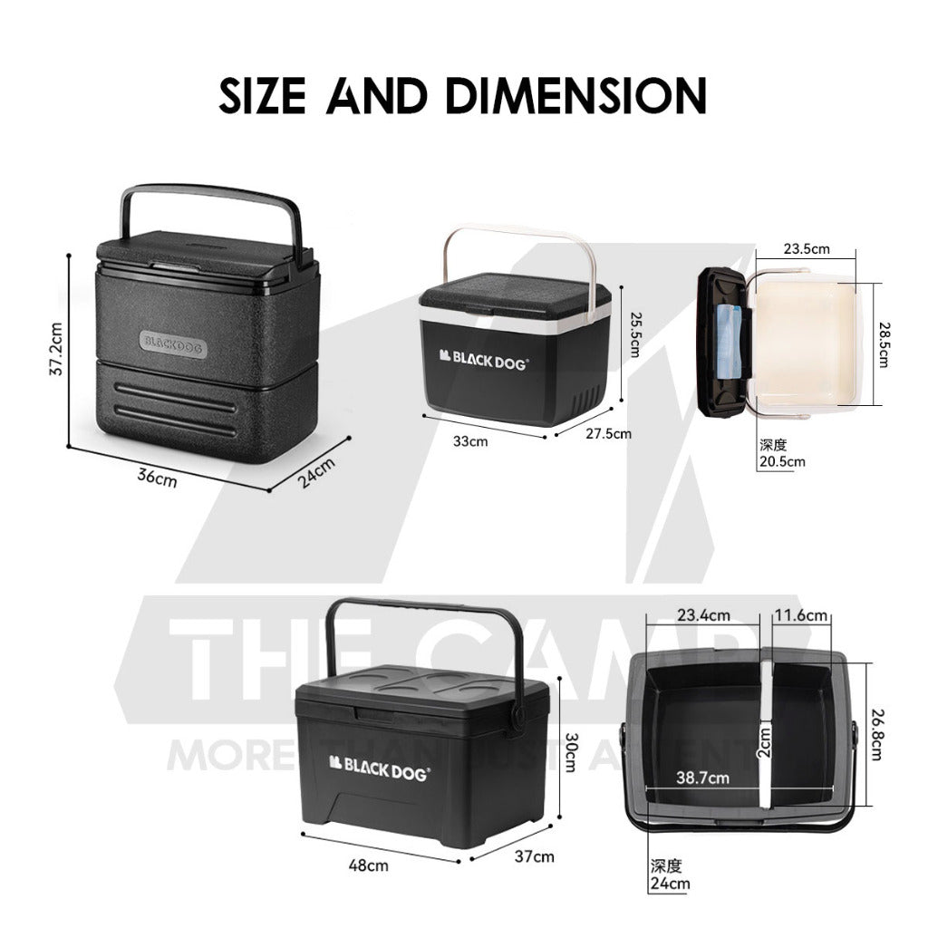 Blackdog Portable Cooler Box Ice Box 5L 13L 17L 25L 26L Camping Outdoor Picnic Food Storage Box Freezer CBD2450CF013