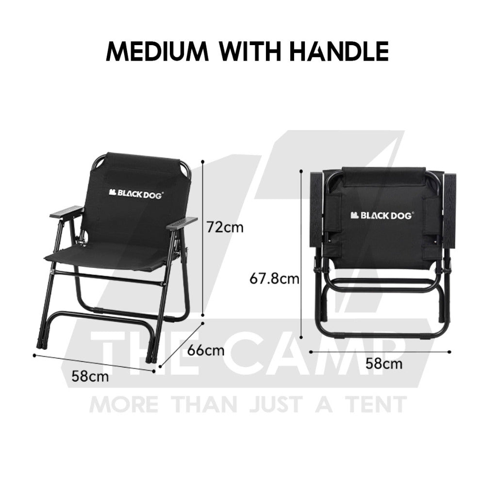 Blackdog Foldable Chair Single Chairs V2 Director Chair Folding Camping Outdoor Tent Table Black BD-YZ002 CBD2450JJ025