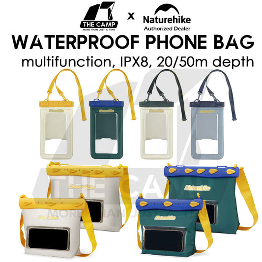 Naturehike Mobile Phone Waterproof Bag Touchable Screen Dry Bag Diving Floating 20m 50m IPX8 CNK2300BS015 CNK2300BS016