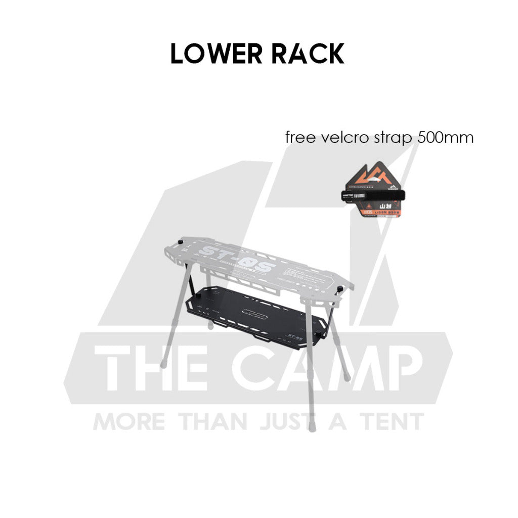 Shinetrip Skateboard Rack Table ST05 Tactical IGT Series Folding Table Shelf Storage Aluminum Alloy Meja Rak Khemah