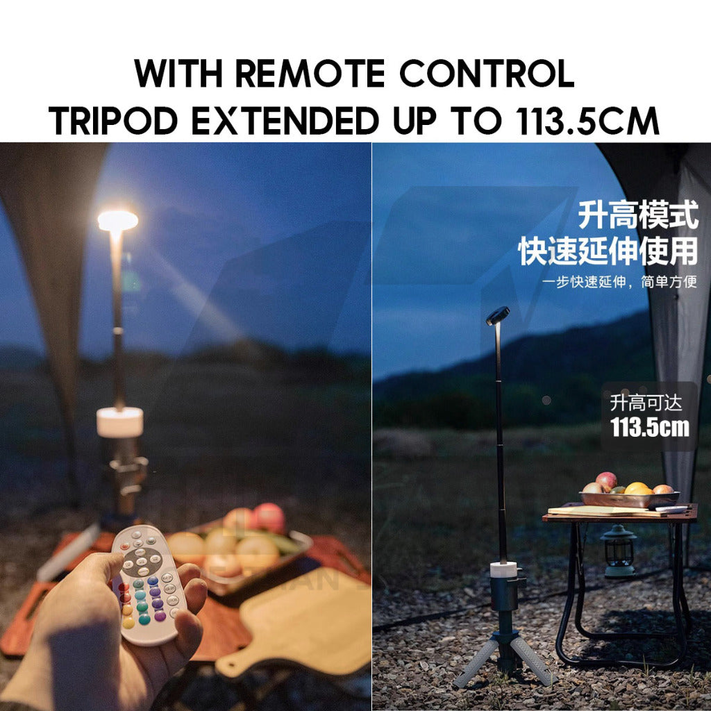 Optimus Prime Tripod Light RGB LED Telescopic Portable Ambient 6000mah Outdoor Camping Lamp Latern Lampu