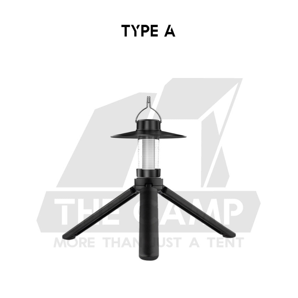Camping Light House with Tripod Reflector Torch Flashlight Waterproof Rechargeable Multifunctional Blackdog 1913