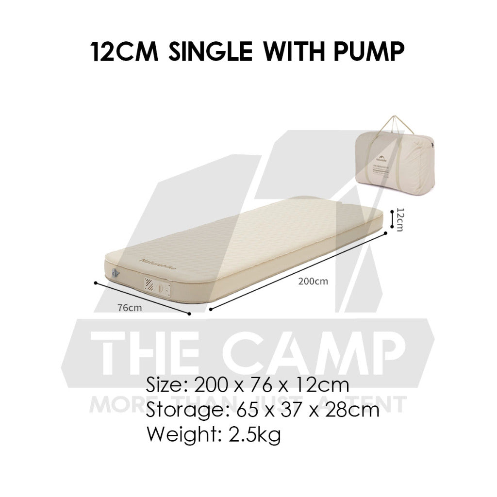 Naturehike 3D Sponge Bed 12cm 11cm Mattress Auto Inflate Inflatable Pad Tilam YuGu C12 CNK2300WS011 CNH23DZ10002