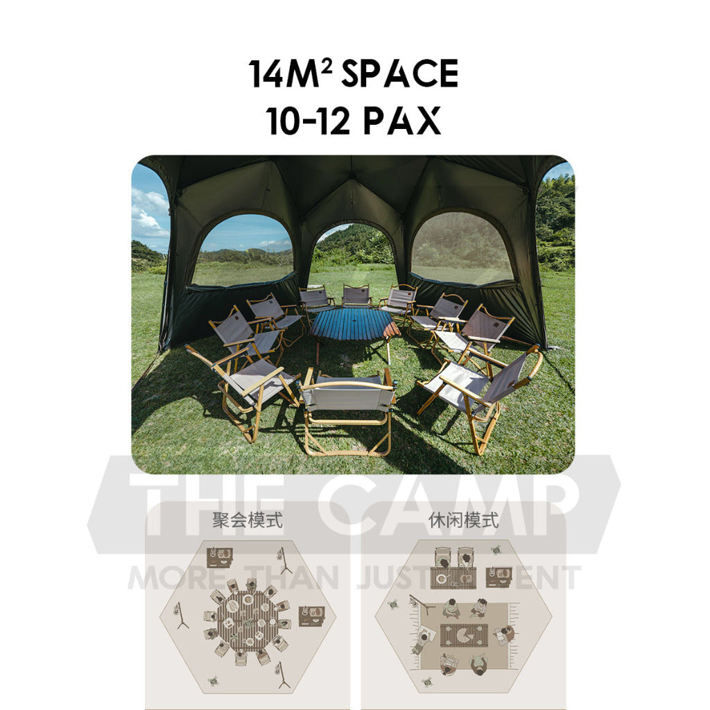 Naturehike Hexagon Auto Dome Shelter Accessories Quick Opening Tent Canopy Flysheet Door Mesh TPU Cloth CNK230WS014