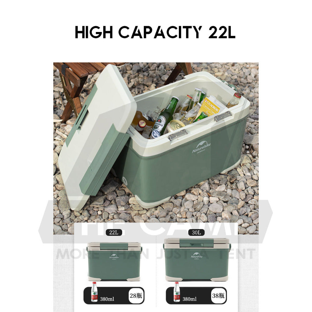 Naturehike Portable LY Cooler Box Ice Box Camping Outdoor Picnic Refrigerator Storage Box 22L 30L Freezer NH21SNX05
