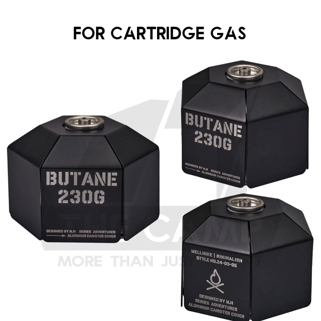Wellhike SWS Metal Gas Cover / Sleeve Tactical Style Outdoor Camping Butane Protective Case Canister Cartridge