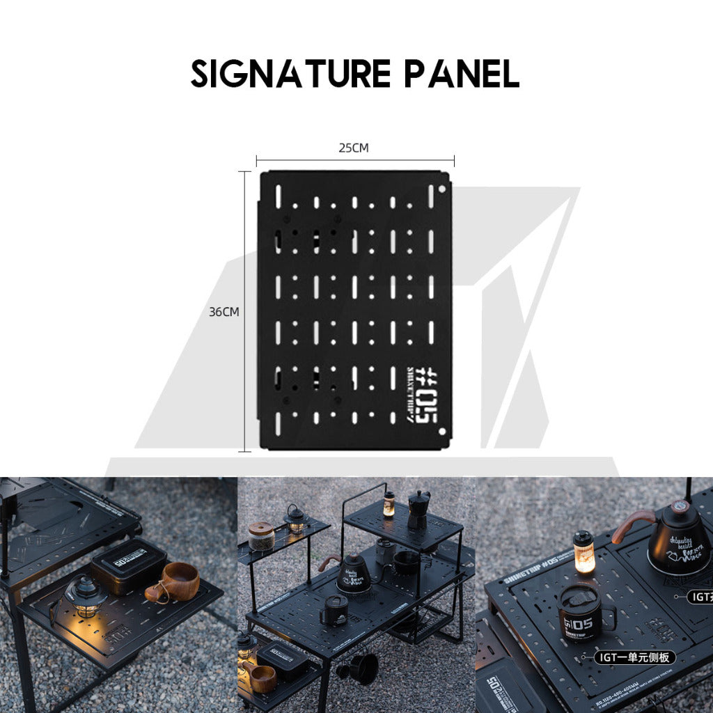 Shinetrip IGT Combination Table Module Accessories Plate Dish Rack Soto Stove Lamp Pole Spider Star Panel Tea Tray
