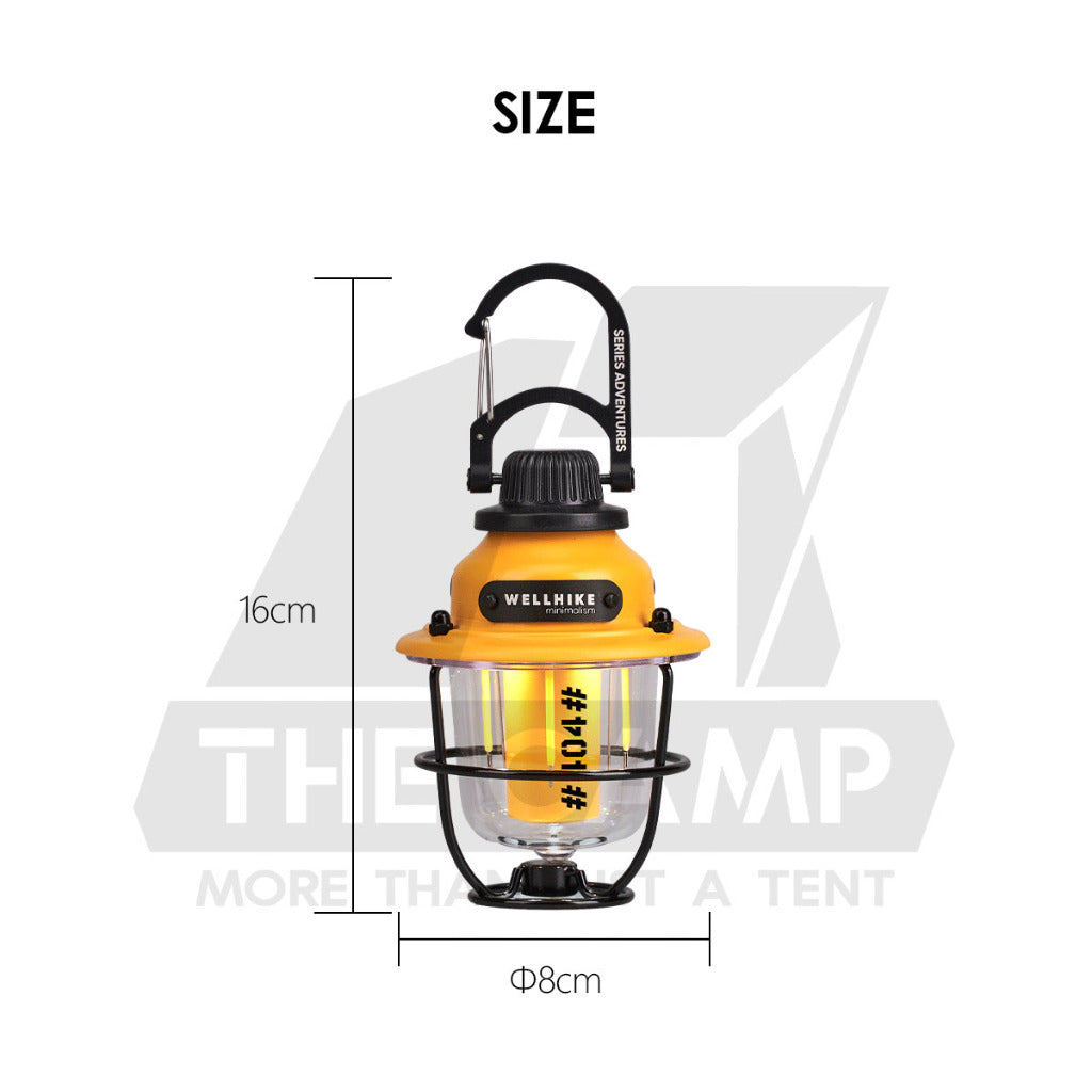 Wellhike SWS Pine Cone Light Retro Lamp Outdoor Camping LED Mini Light Atmosphere Atmospheric Lantern Lampu Khemah