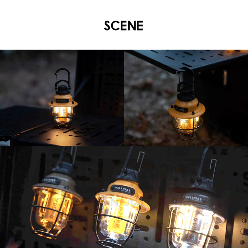 Wellhike SWS Pine Cone Light Retro Lamp Outdoor Camping LED Mini Light Atmosphere Atmospheric Lantern Lampu Khemah