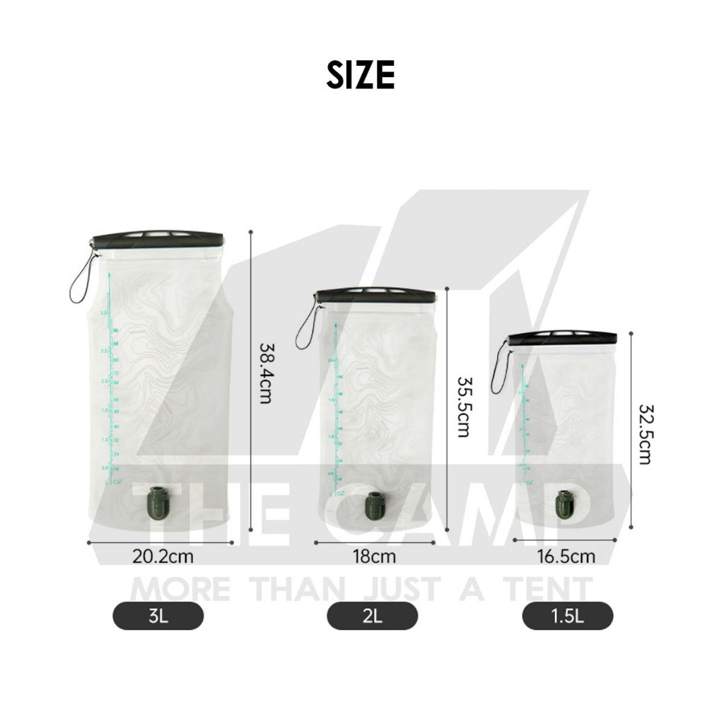 Naturehike TPU Drinking Water Bag 1.5L 2L 3L Bucket Hiking Cycling Outdoor Camping Beg Air CNK2450CF011