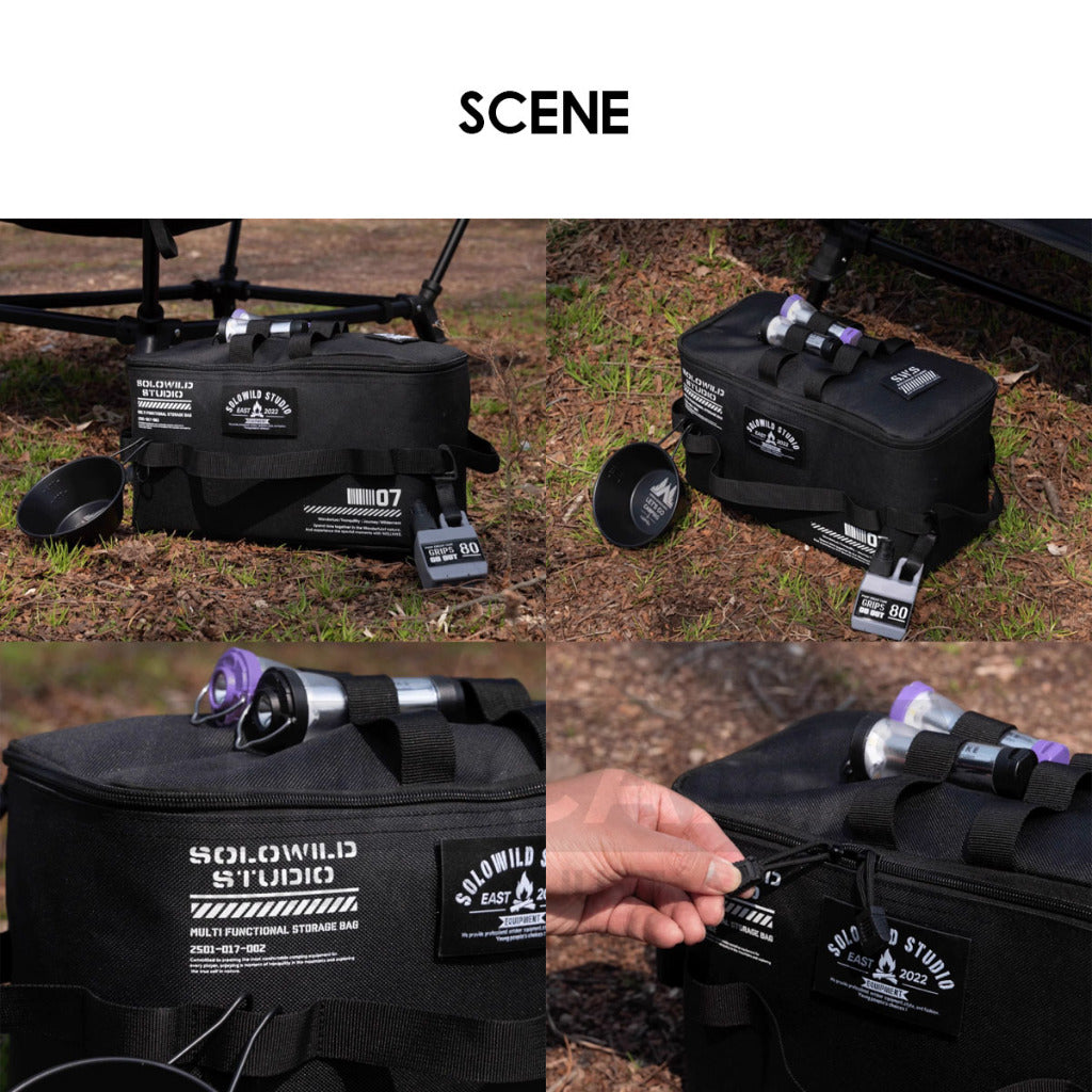 Wellhike SWS Tactical Storage Bag for Kettle Pot Utensil Outdoor Camping Cookware Equipment Stove Organizer Beg
