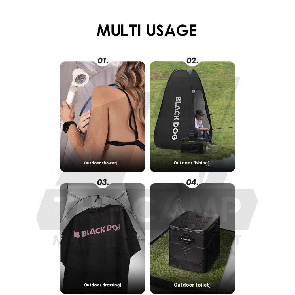 Blackdog Changing Shower Tent Travel Bathroom Outdoor Camping Portable Toilet Waterproof Flysheet Tarp CBD2550WS014