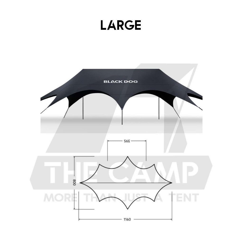 Blackdog YunMan Ultra Large Flysheet Tarp Sunshade Outdoor Camping Commercial Awning Dome Shelter CBD2550WS027