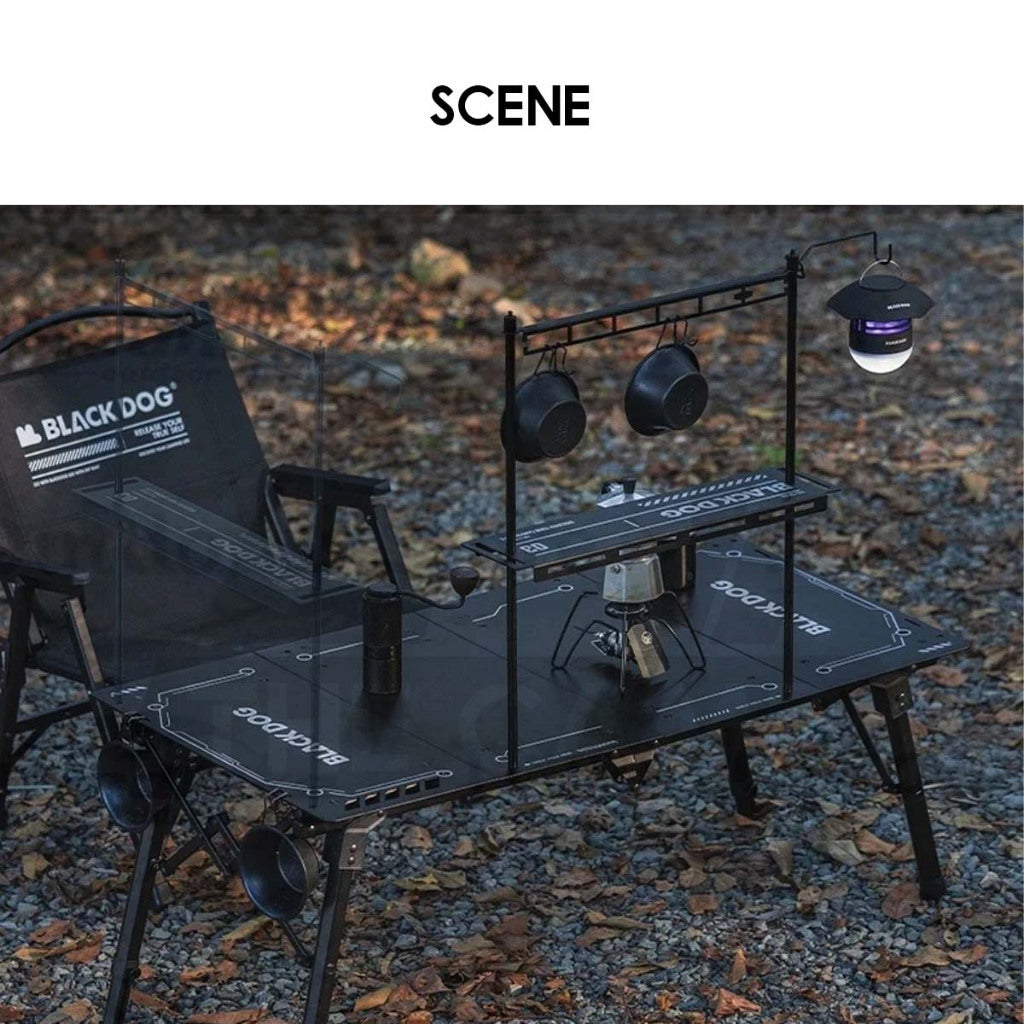 Blackdog Fold X Aluminium Table Portable Adjustable Height 4 piece Quick Folding Outdoor Camping CBD2550JJ029